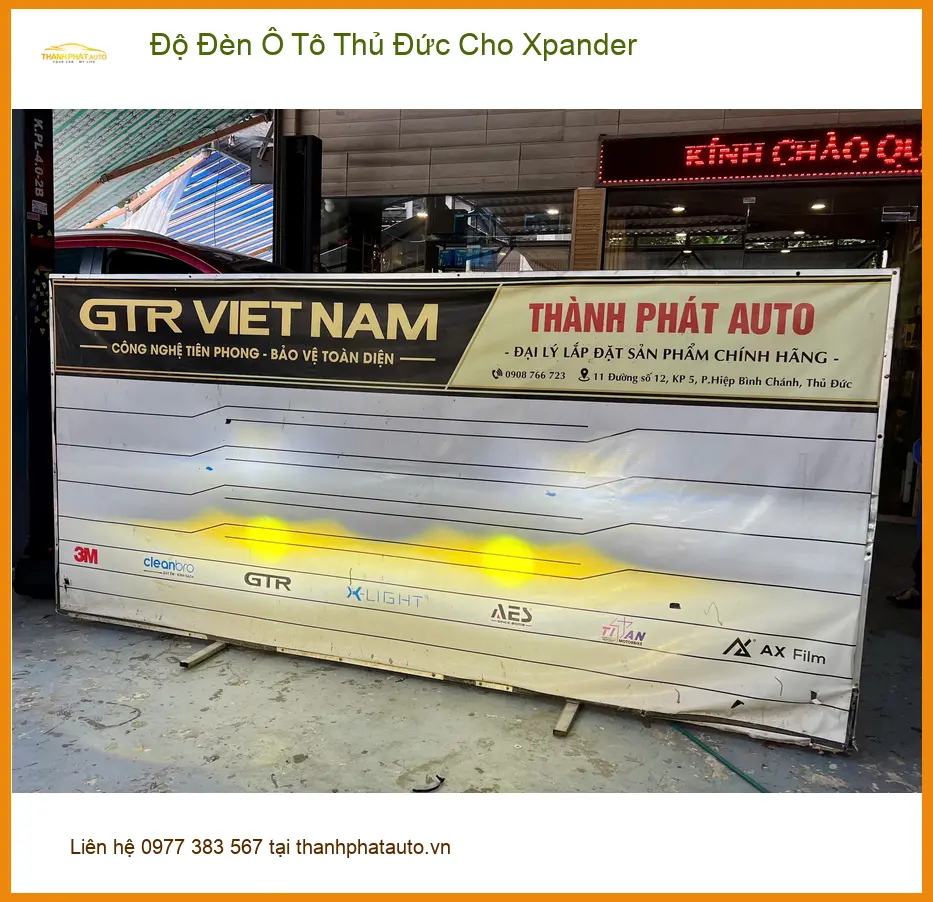 Anh Khải độ đèn ô tô cho Xpander tại Thủ Đức vì đèn zin không đủ sáng khi đi đêm mưa