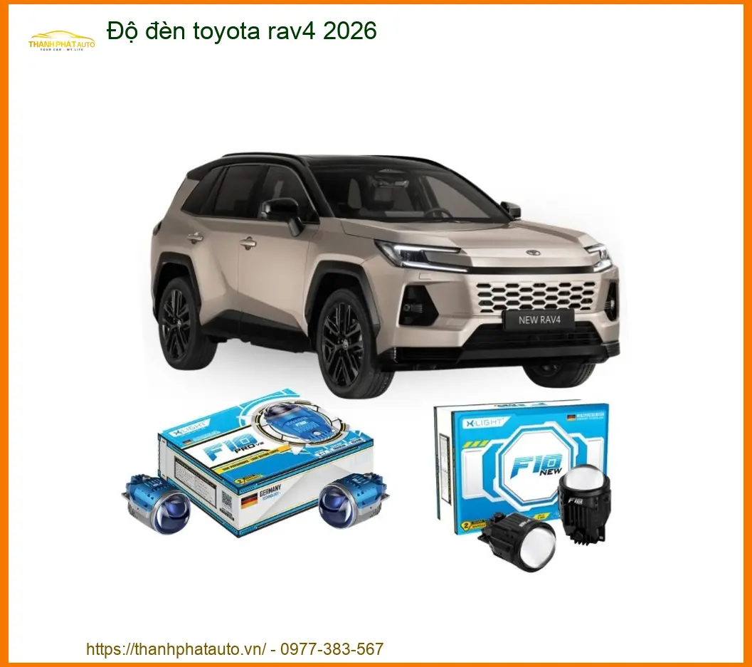 Độ Đèn Bi LED Toyota RAV4 2026 - Địa Chỉ Lắp Đặt Chính Hãng Giá Tốt TPHCM