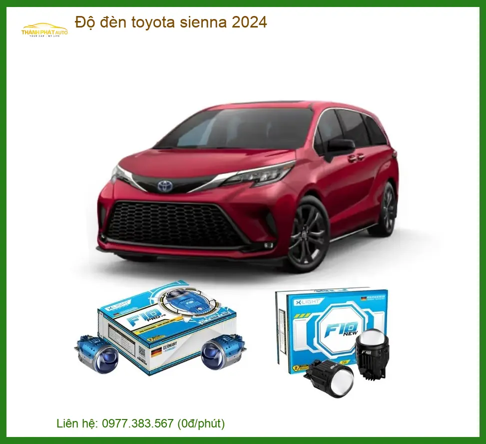 Độ Đèn Bi LED Laser Toyota Sienna 2024 - Trung Tâm Nâng Cấp Uy Tín TPHCM