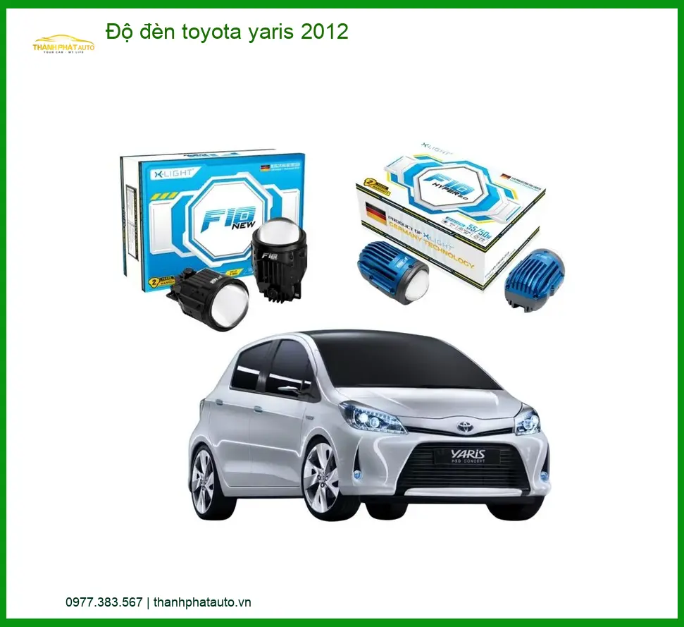 Độ Đèn Bi LED Toyota Yaris 2012 - Địa Chỉ Độ Đèn Uy Tín TPHCM