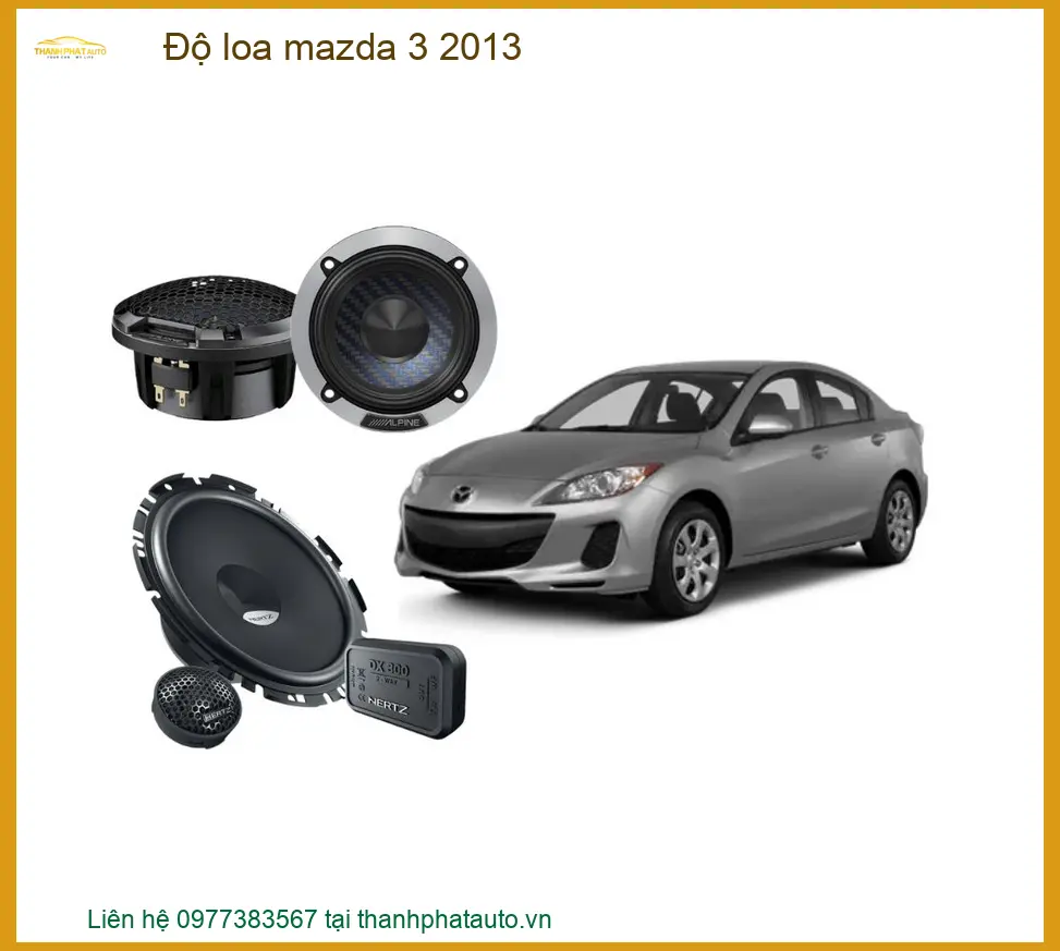 Nâng Cấp Âm Thanh Mazda 3 2013 - Địa Chỉ Lắp Đặt Chính Hãng TPHCM