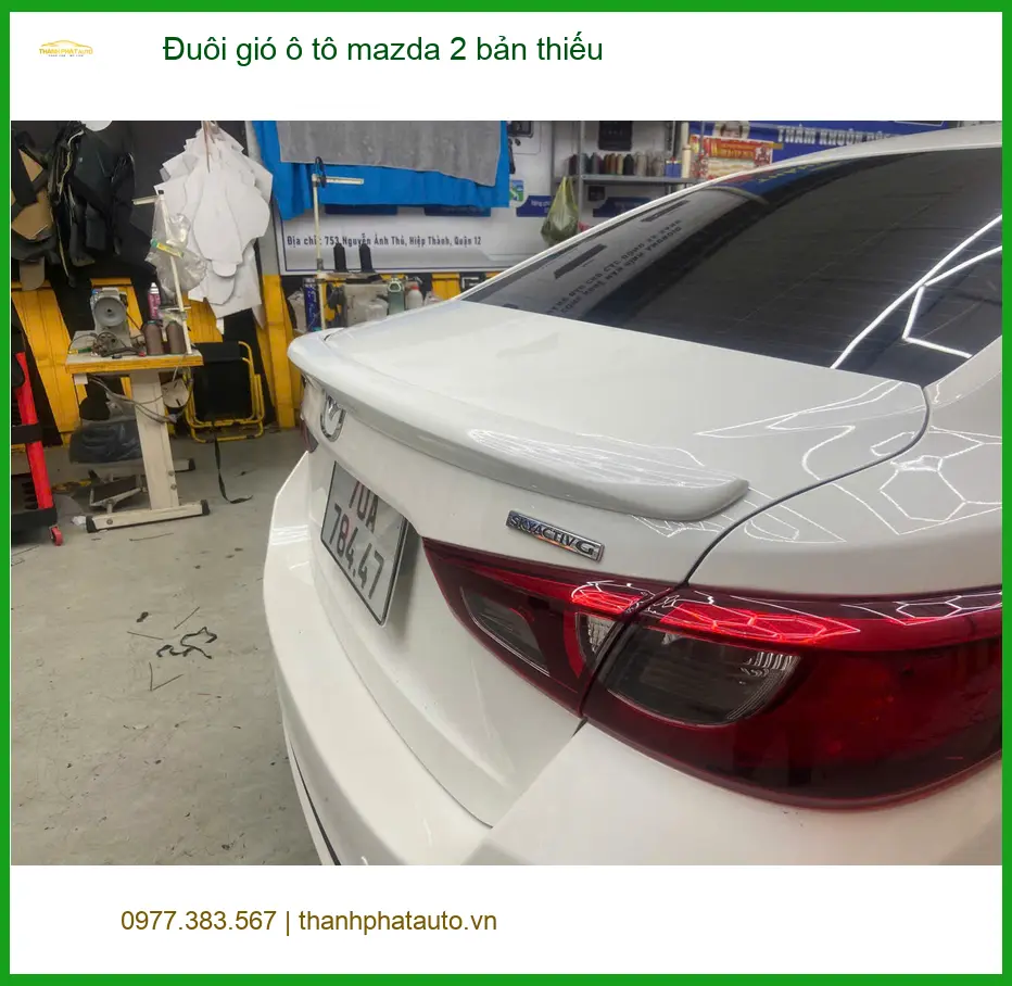 Anh Kiên Lắp Đuôi Gió Ô Tô Mazda 2 Bản Thiếu Để Độ Dáng Thể Thao Tại Gò Vấp