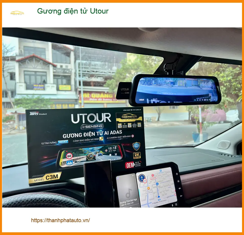 Anh Dũng lắp Gương điện tử Utour Honda CRV tại Quận Bình Tân