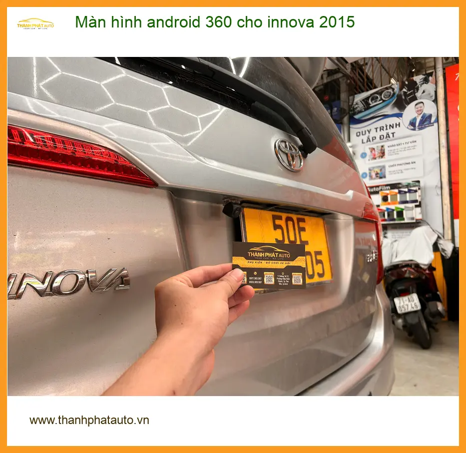Anh Tấn lắp màn hình android 360 cho Innova 2015 tại Quận 1 an toàn hơn