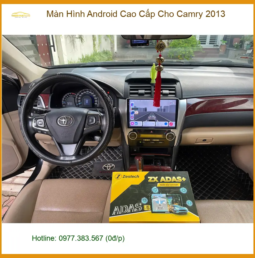 Anh Tấn lắp Màn Hình Android Cao Cấp cho Camry 2013 tại Quận 9 để xem giải trí ảnh thực tế 2