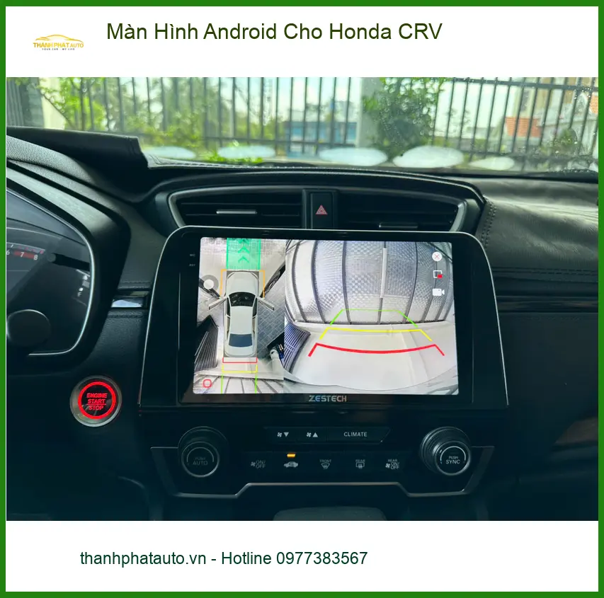 Anh Tùng lắp Màn Hình Android cho Honda CRV Quận 12 để xe hiện đại hơn ảnh thực tế 3