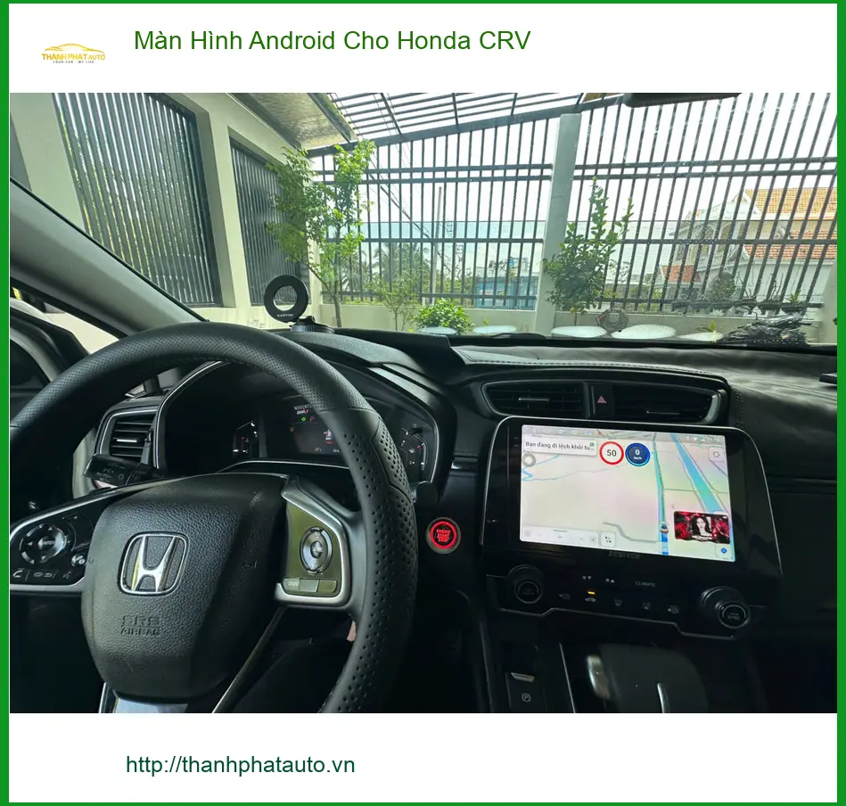 Anh Tùng lắp Màn Hình Android cho Honda CRV Quận 12 để xe hiện đại hơn ảnh thực tế 4