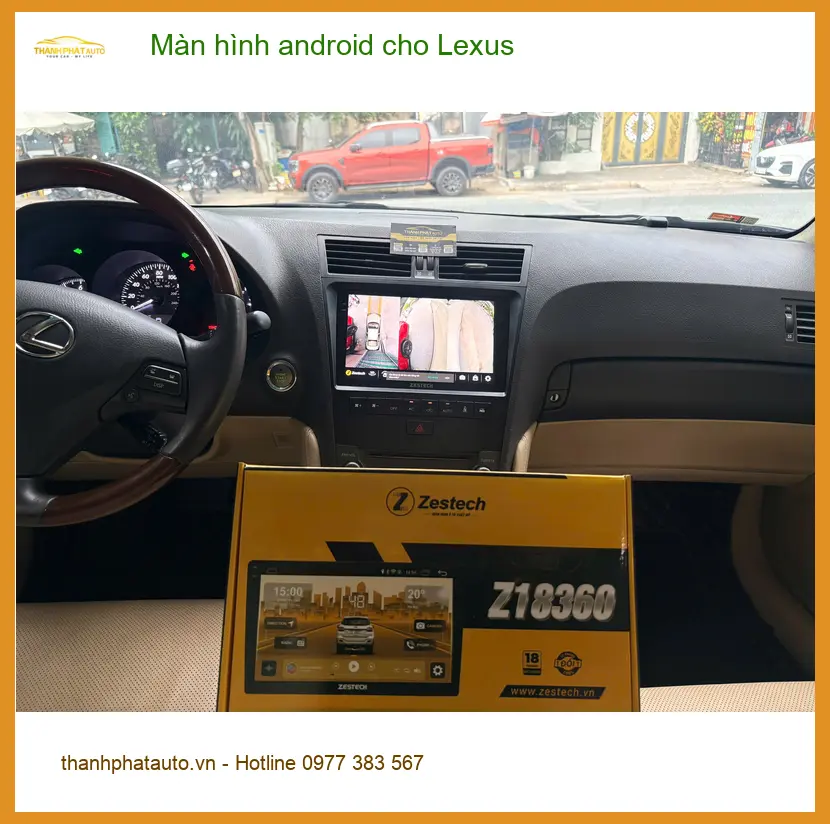 Anh Hùng lắp màn hình Android cho Lexus ES 300h tại Quận Gò Vấp vì màn zin lỗi thời ảnh thực tế 4