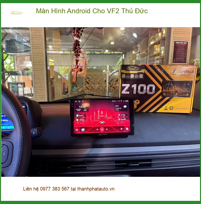 Anh Minh lắp Màn hình Android cho VF2 tại Thủ Đức để nâng tầm giải trí và dẫn đường ảnh thực tế 3