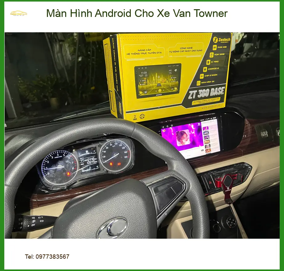 Anh Minh nâng cấp Màn Hình Android Xe Van Towner Thủ Đức ảnh thực tế 2