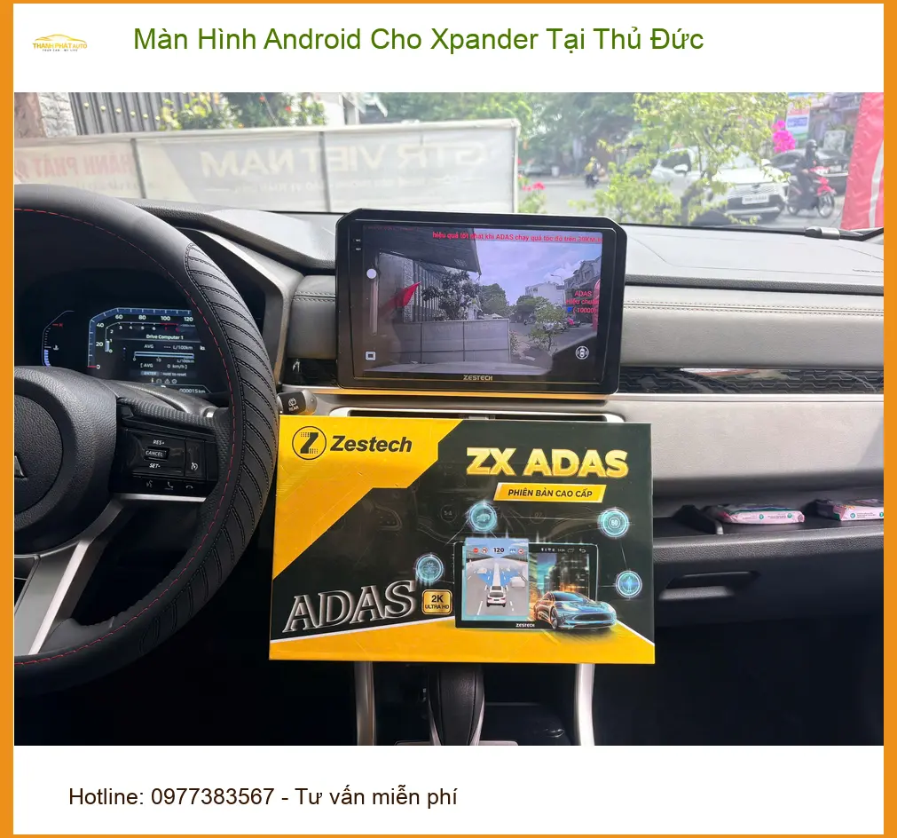 Anh Khải lắp màn hình Android cho Xpander tại Thủ Đức để nâng tầm trải nghiệm lái xe