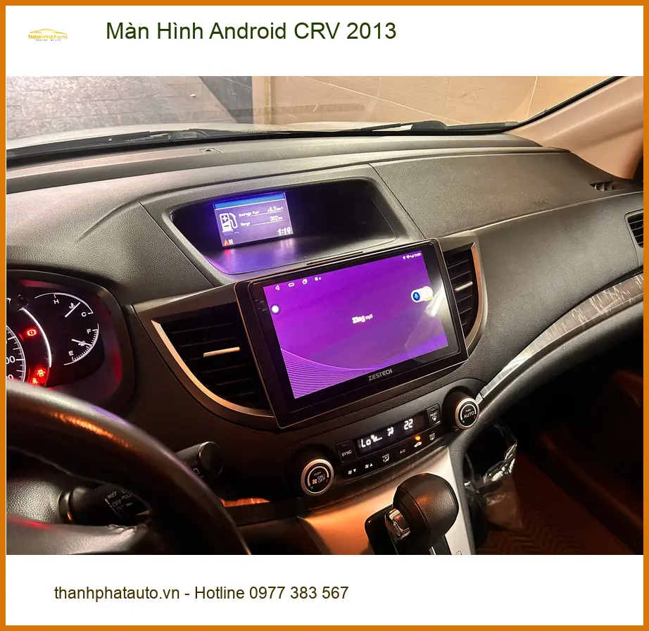 Anh Khải nâng cấp Màn Hình Android CRV 2013 tại Quận 12 vì màn zin thiếu tính năng