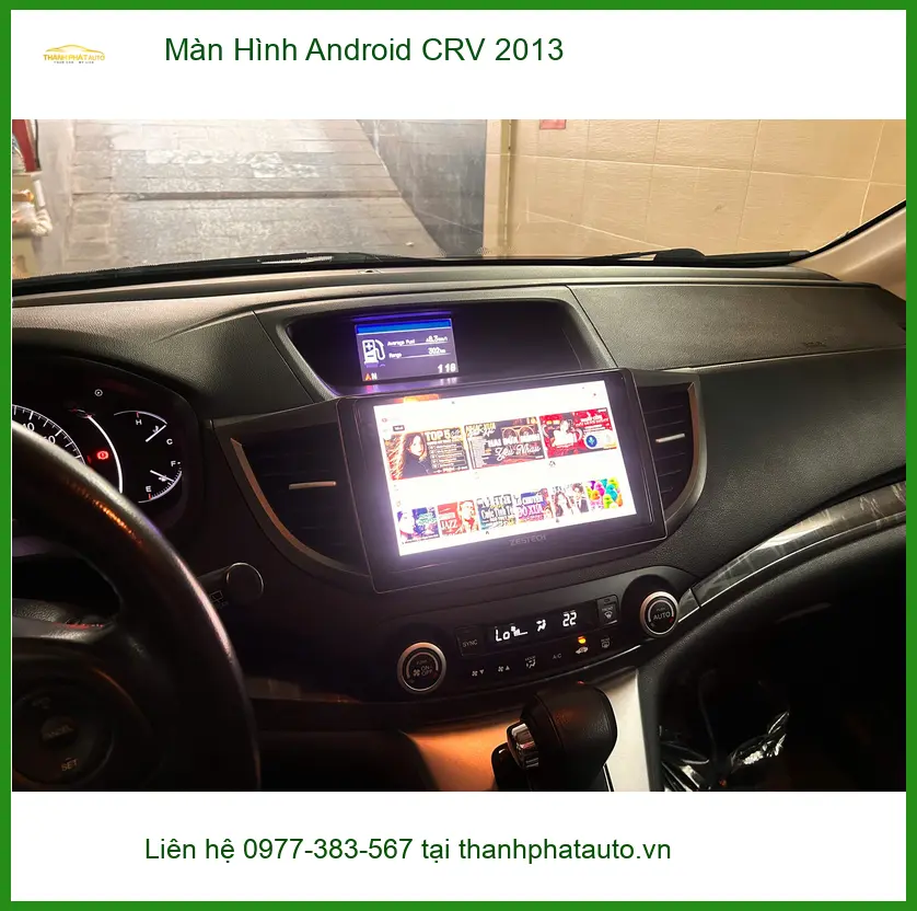 Anh Khải nâng cấp Màn Hình Android CRV 2013 tại Quận 12 vì màn zin thiếu tính năng ảnh thực tế 2