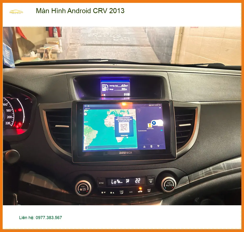 Anh Khải nâng cấp Màn Hình Android CRV 2013 tại Quận 12 vì màn zin thiếu tính năng ảnh thực tế 4