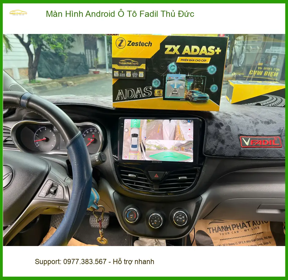 Chú Minh đổi Màn Hình Android Ô Tô Fadil do màn zin bị lag tại Thủ Đức ảnh thực tế 2