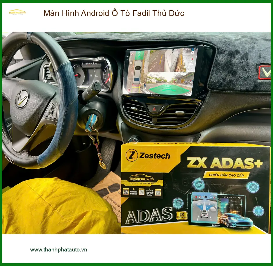 Chú Minh đổi Màn Hình Android Ô Tô Fadil do màn zin bị lag tại Thủ Đức ảnh thực tế 3