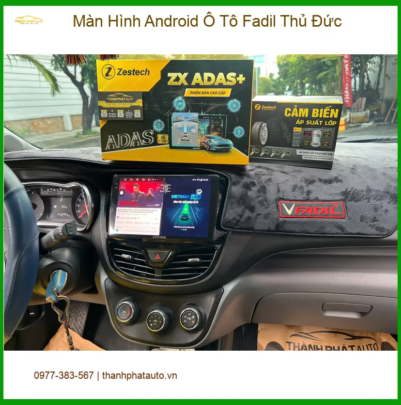 Chú Minh đổi Màn Hình Android Ô Tô Fadil do màn zin bị lag tại Thủ Đức ảnh thực tế 5