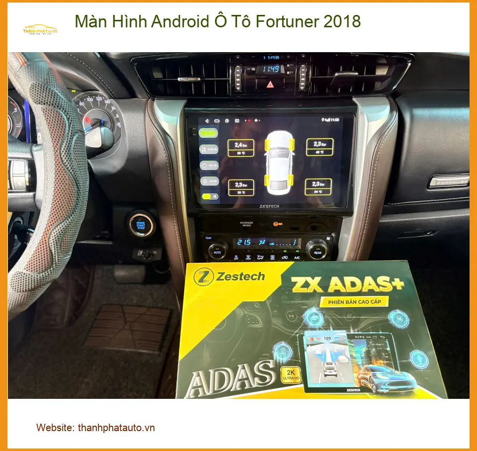 Chị Thanh Mai lắp Màn Hình Android Ô Tô Fortuner 2018 tại Thủ Đức tiện lợi