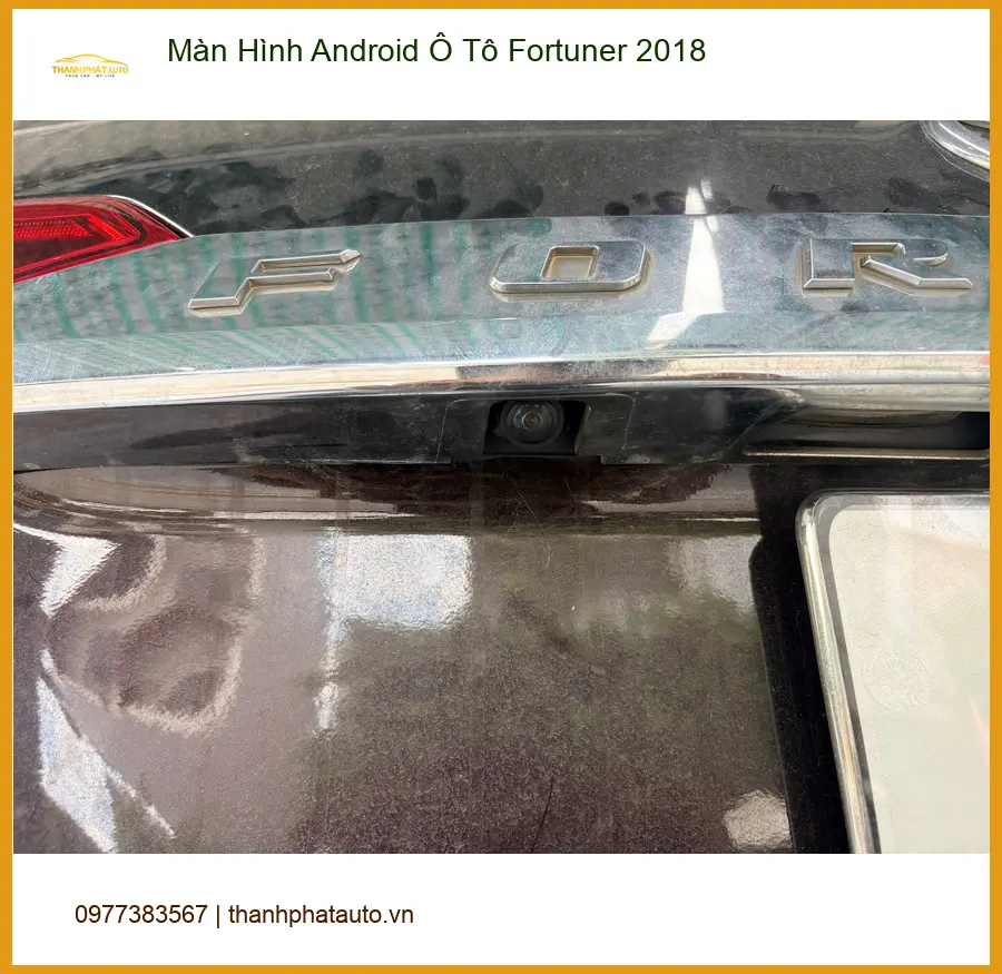 Chị Thanh Mai lắp Màn Hình Android Ô Tô Fortuner 2018 tại Thủ Đức tiện lợi ảnh thực tế 4
