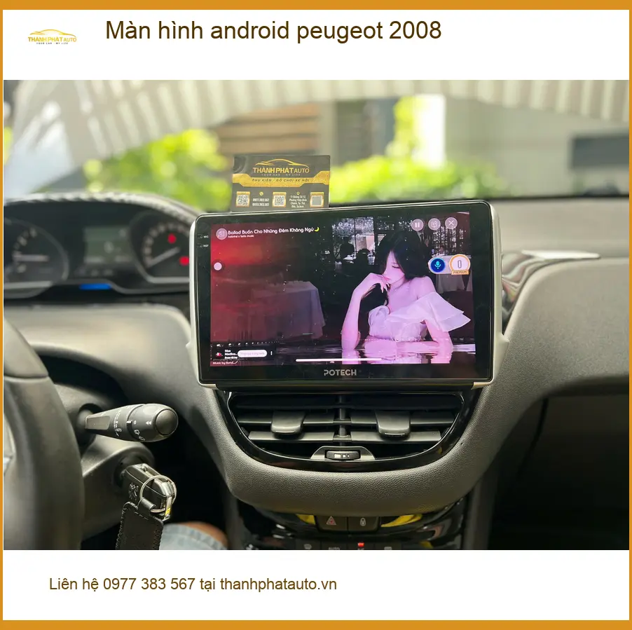 Anh Khang lắp màn hình Android Peugeot 2008 Quận 11 để có nhiều tính năng. ảnh thực tế 3