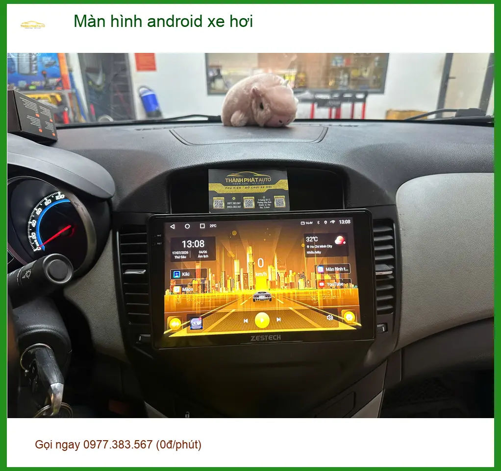 Chị Thảo nâng cấp màn hình Android cho Hyundai Accent tại Quận 11 ảnh thực tế 4