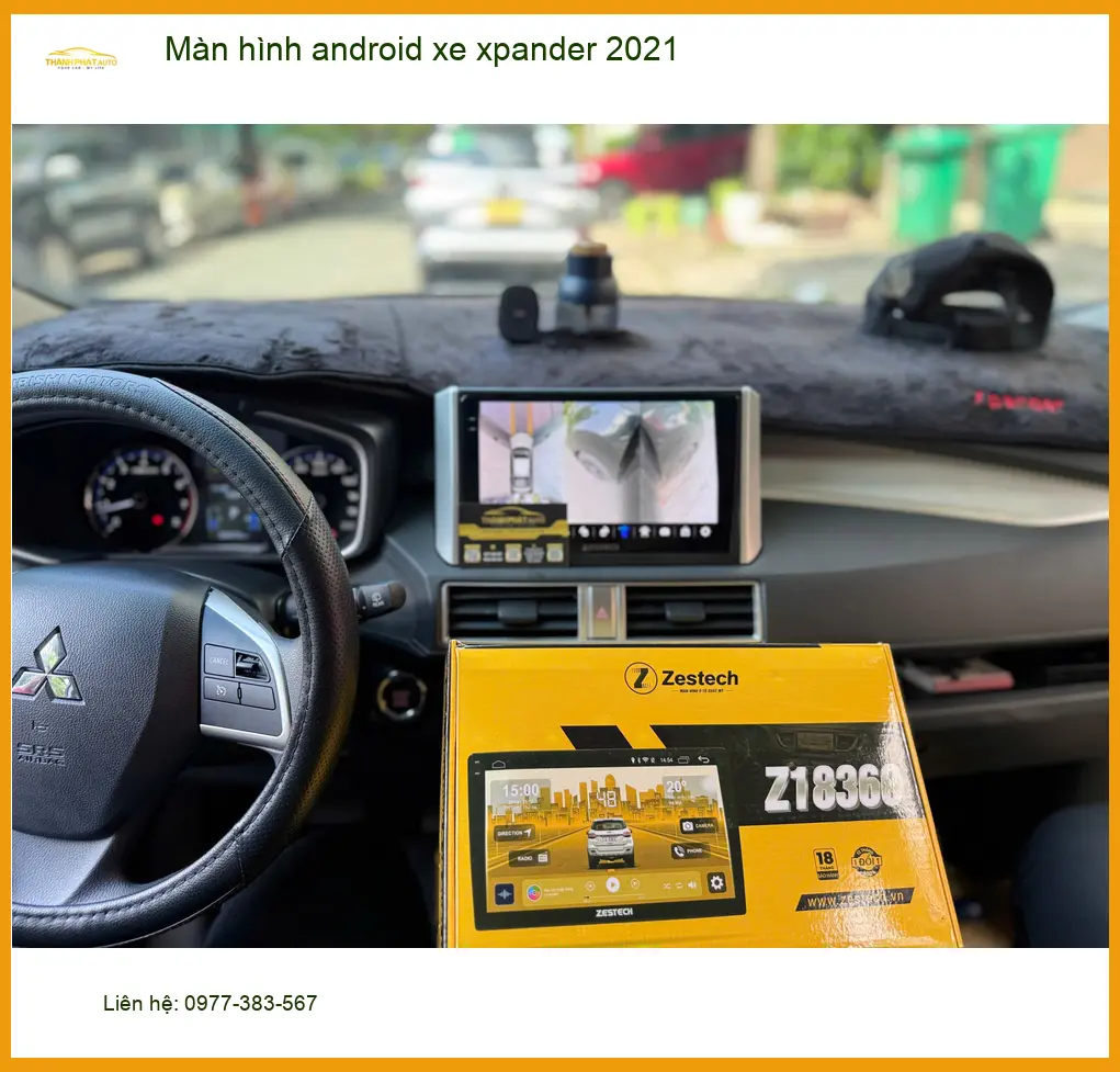 Anh Hưng nâng cấp màn hình android xe Xpander 2021 tại Quận 10 để tiện xem bản đồ ảnh thực tế 3