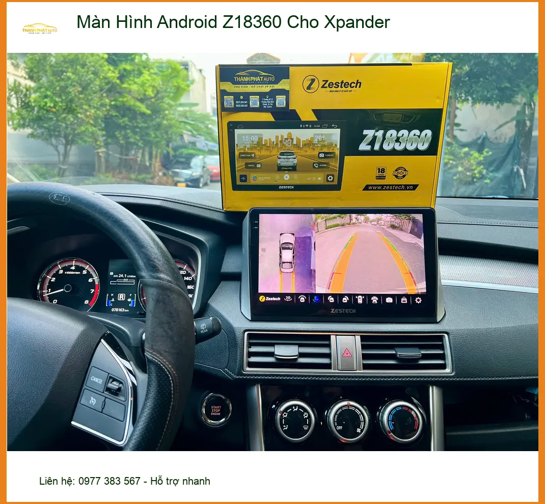 Trung tâm lắp Màn Hình Android Z18360 cho Xpander uy tín tại Quận Thủ Đức ảnh thực tế 3