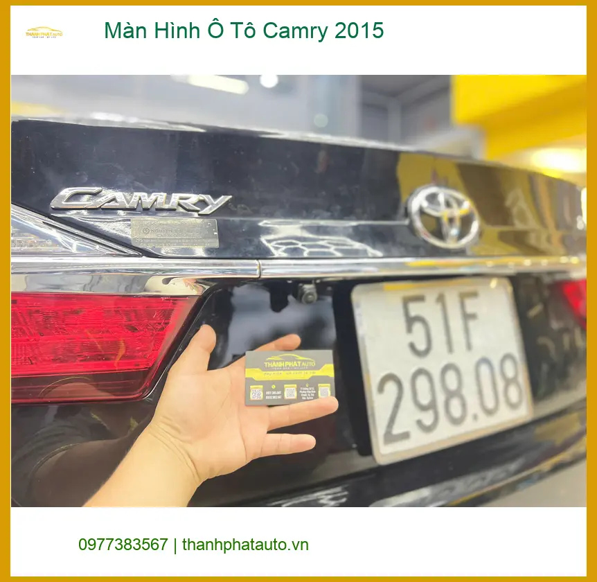 Chú Tấn nâng cấp màn hình Android cho Camry 2015 Quận 9 vì màn zin thiếu kết nối. ảnh thực tế 4