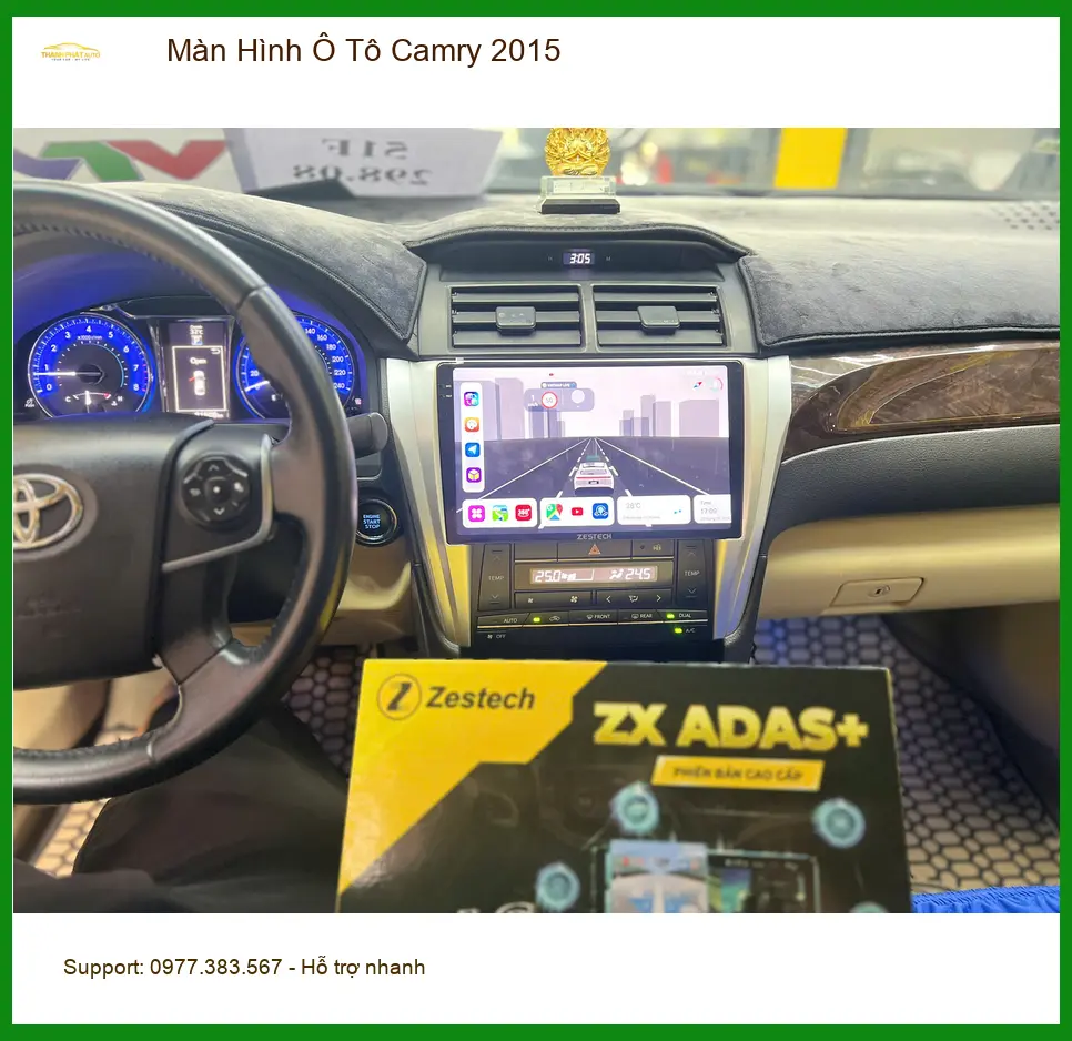Chú Tấn nâng cấp màn hình Android cho Camry 2015 Quận 9 vì màn zin thiếu kết nối. ảnh thực tế 5