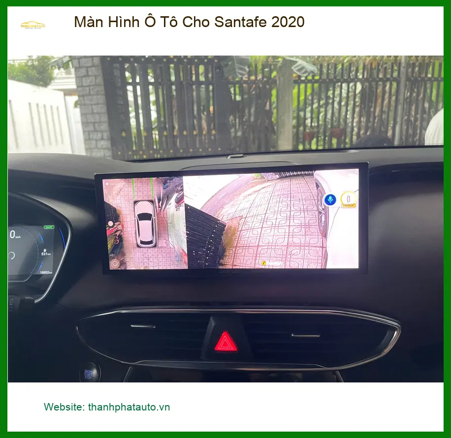 Chú Dũng lắp Màn Hình Ô Tô Cho Santafe 2020 tại Quận 12 để có thêm nhiều tính năng giải trí