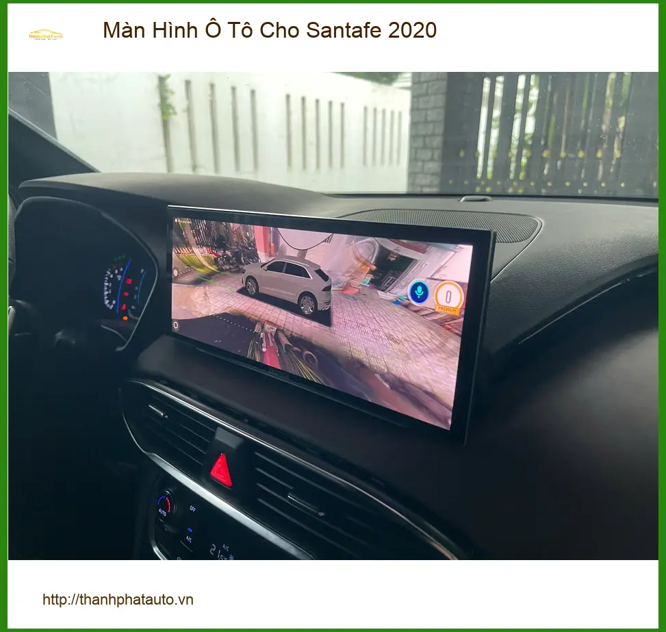 Chú Dũng lắp Màn Hình Ô Tô Cho Santafe 2020 tại Quận 12 để có thêm nhiều tính năng giải trí ảnh thực tế 2