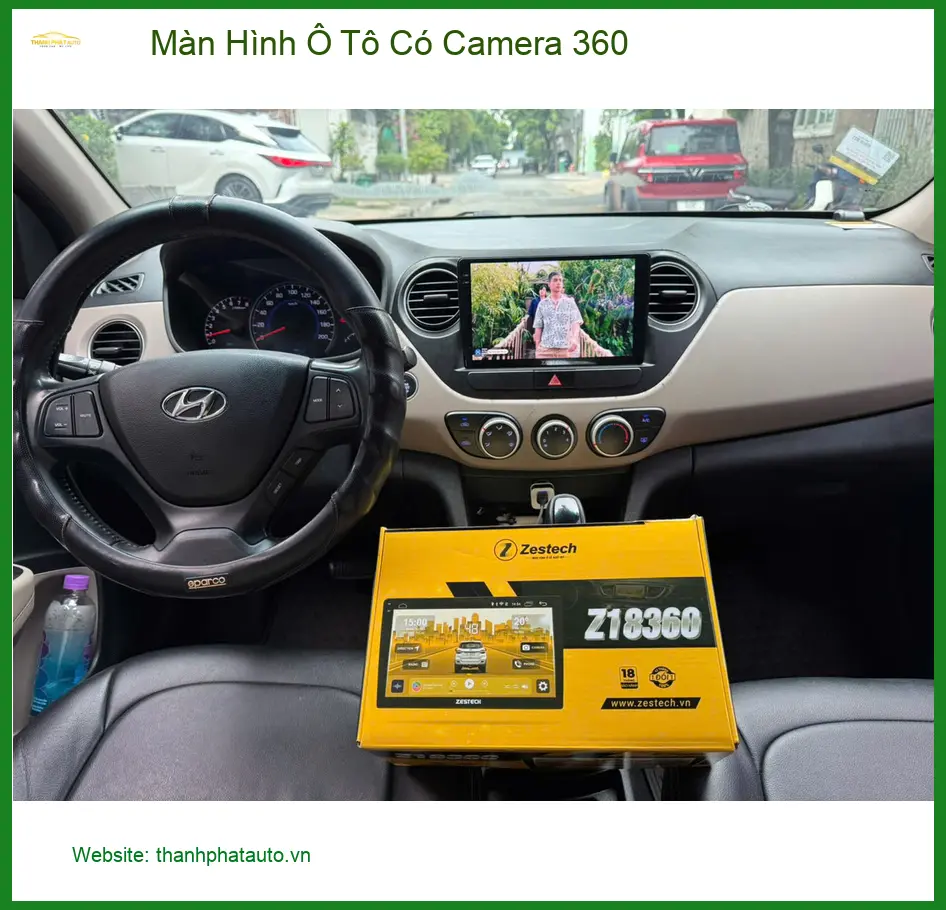 Anh Cường nâng cấp Màn Hình Ô Tô Có Camera 360 cho Vios tại Thủ Đức ảnh thực tế 3