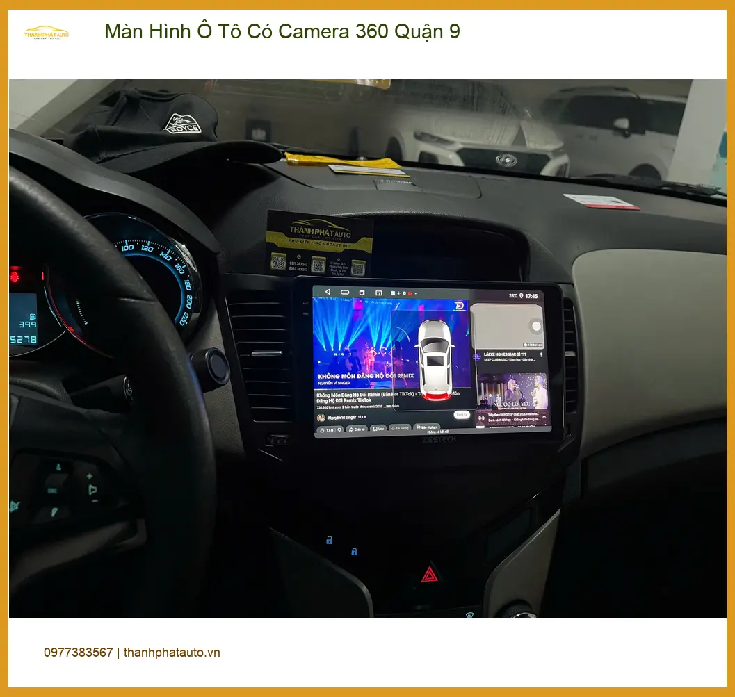 Chị Thảo lắp Màn Hình Ô Tô Có Camera 360 cho Mazda CX-5 tại Quận 9 để lái xe an toàn hơn ảnh thực tế 4