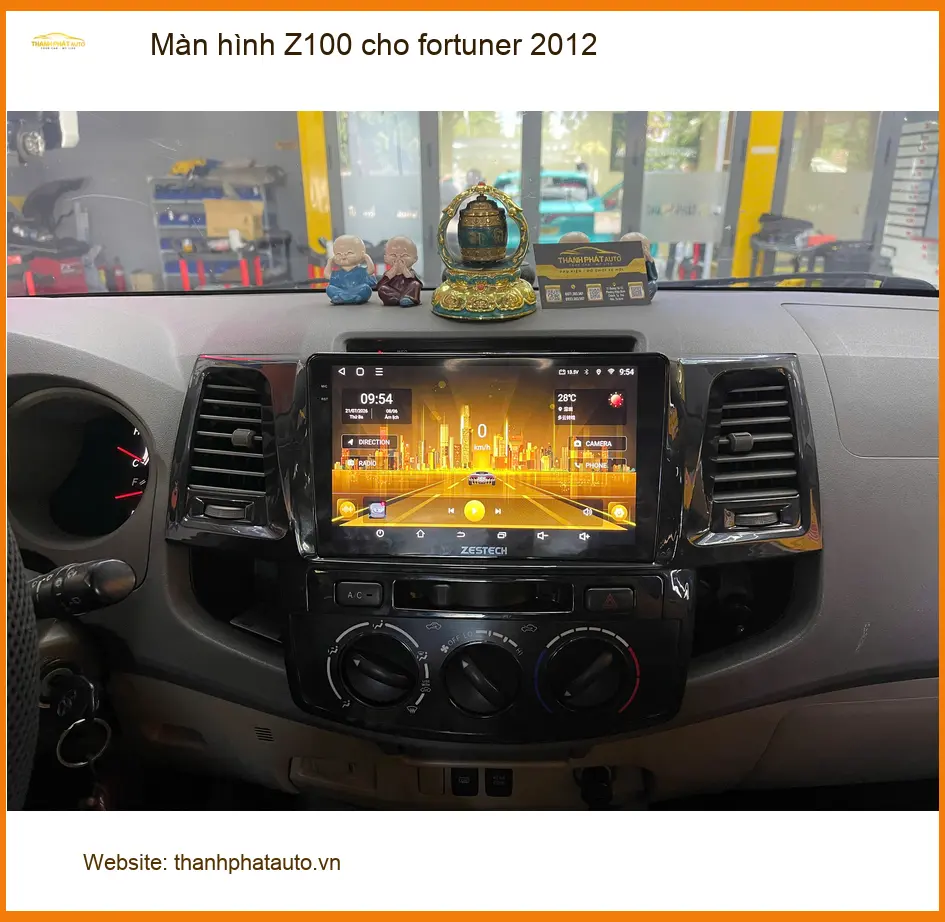 Anh Tín lắp màn hình Z100 cho Fortuner 2012 tại Cần Giờ để tiện dụng hơn ảnh thực tế 3