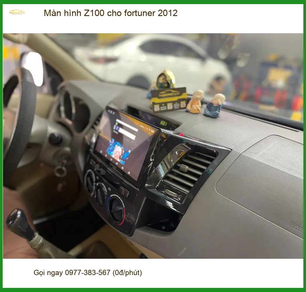 Anh Tín lắp màn hình Z100 cho Fortuner 2012 tại Cần Giờ để tiện dụng hơn ảnh thực tế 4