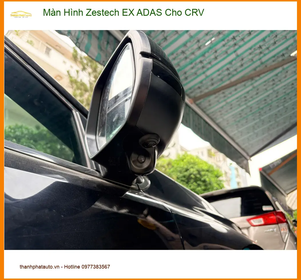 Chị Thuỳ lắp Màn Hình Zestech EX ADAS cho Honda CRV tại Quận Bình Tân ảnh thực tế 2