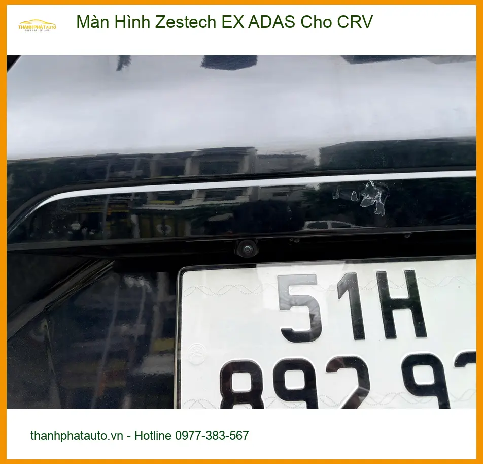 Chị Thuỳ lắp Màn Hình Zestech EX ADAS cho Honda CRV tại Quận Bình Tân ảnh thực tế 4