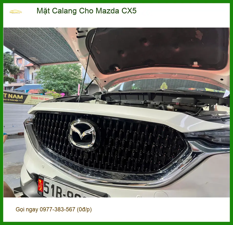 Anh Khải lắp Mặt Calang cho Mazda CX5 tại Quận Thủ Đức để xe trông thể thao hơn
