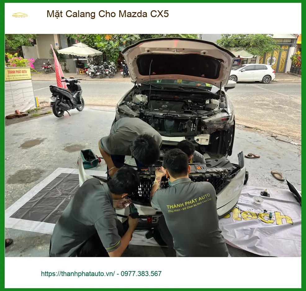 Anh Khải lắp Mặt Calang cho Mazda CX5 tại Quận Thủ Đức để xe trông thể thao hơn ảnh thực tế 4
