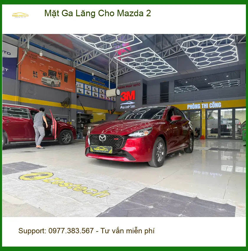 Anh Khải độ Mặt Ga Lăng cho Mazda 2 tại Quận 9, xe thêm phần cá tính