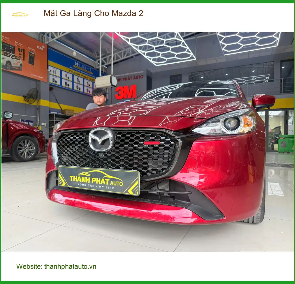 Anh Khải độ Mặt Ga Lăng cho Mazda 2 tại Quận 9, xe thêm phần cá tính ảnh thực tế 2