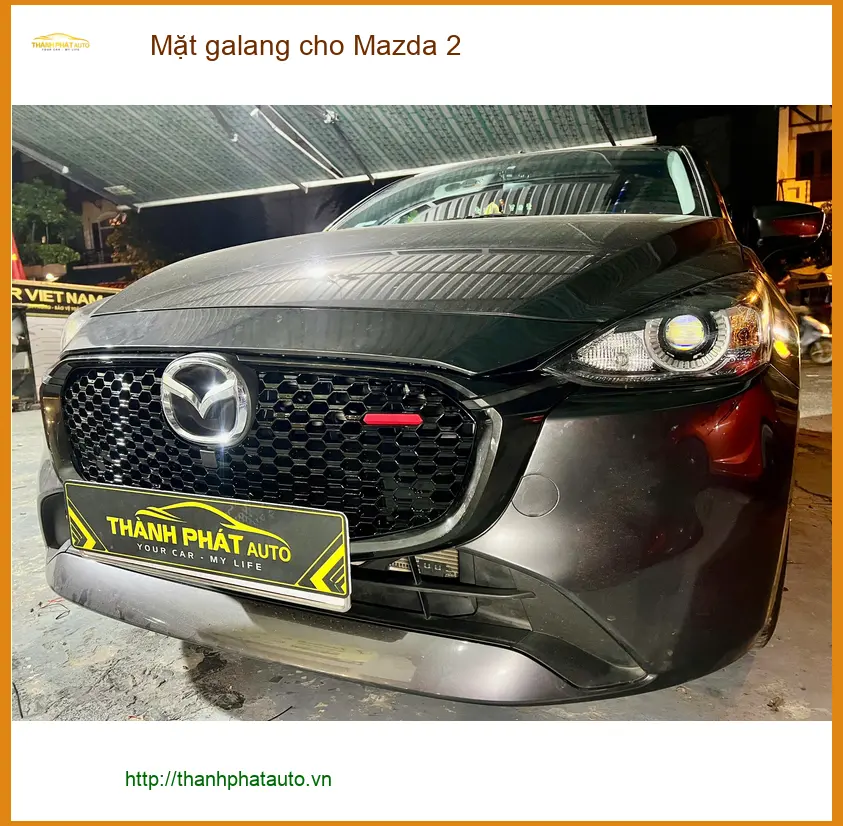 Chị Thanh Trúc lắp Mặt galang cho Mazda 2 tại Quận Thủ Đức tạo điểm nhấn độc đáo