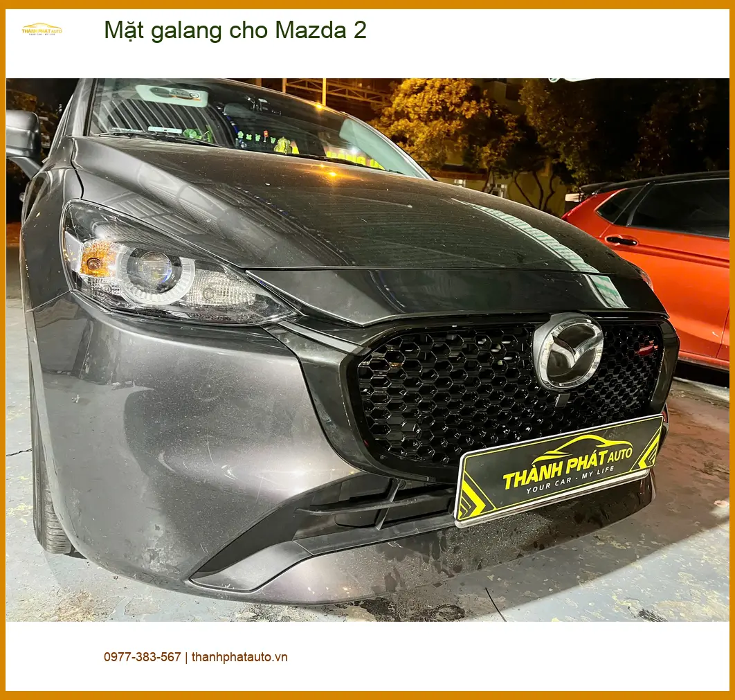 Chị Thanh Trúc lắp Mặt galang cho Mazda 2 tại Quận Thủ Đức tạo điểm nhấn độc đáo ảnh thực tế 3