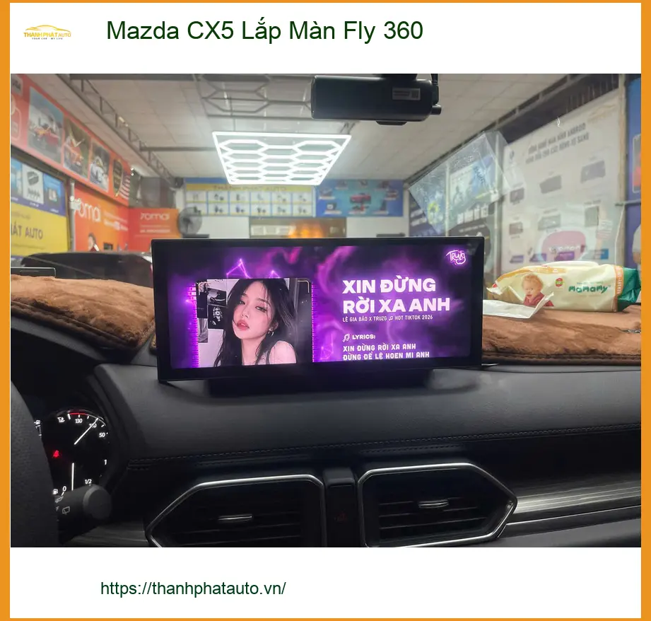 Anh Khải lắp Màn hình Fly 360 cho Mazda CX5 tại Quận 12 để an tâm hơn khi đỗ xe ảnh thực tế 2