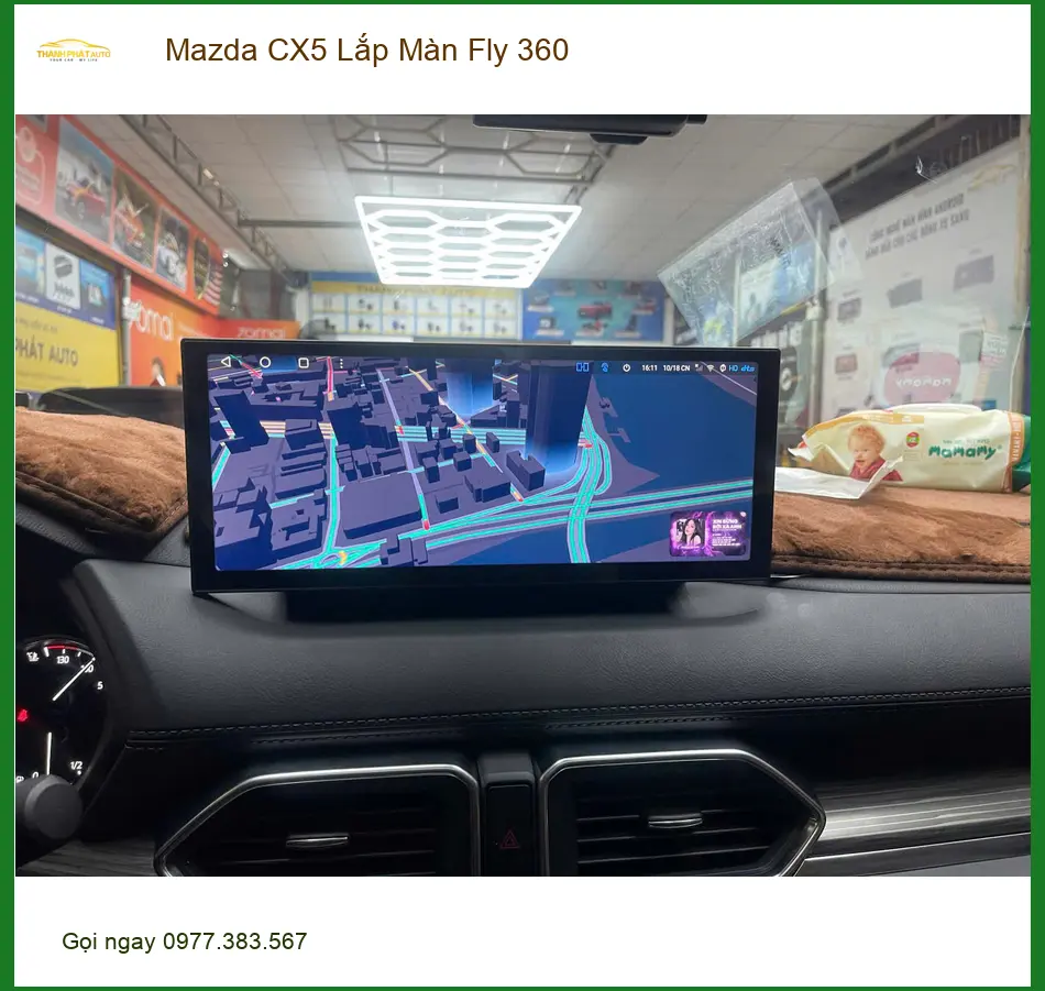 Anh Khải lắp Màn hình Fly 360 cho Mazda CX5 tại Quận 12 để an tâm hơn khi đỗ xe ảnh thực tế 4