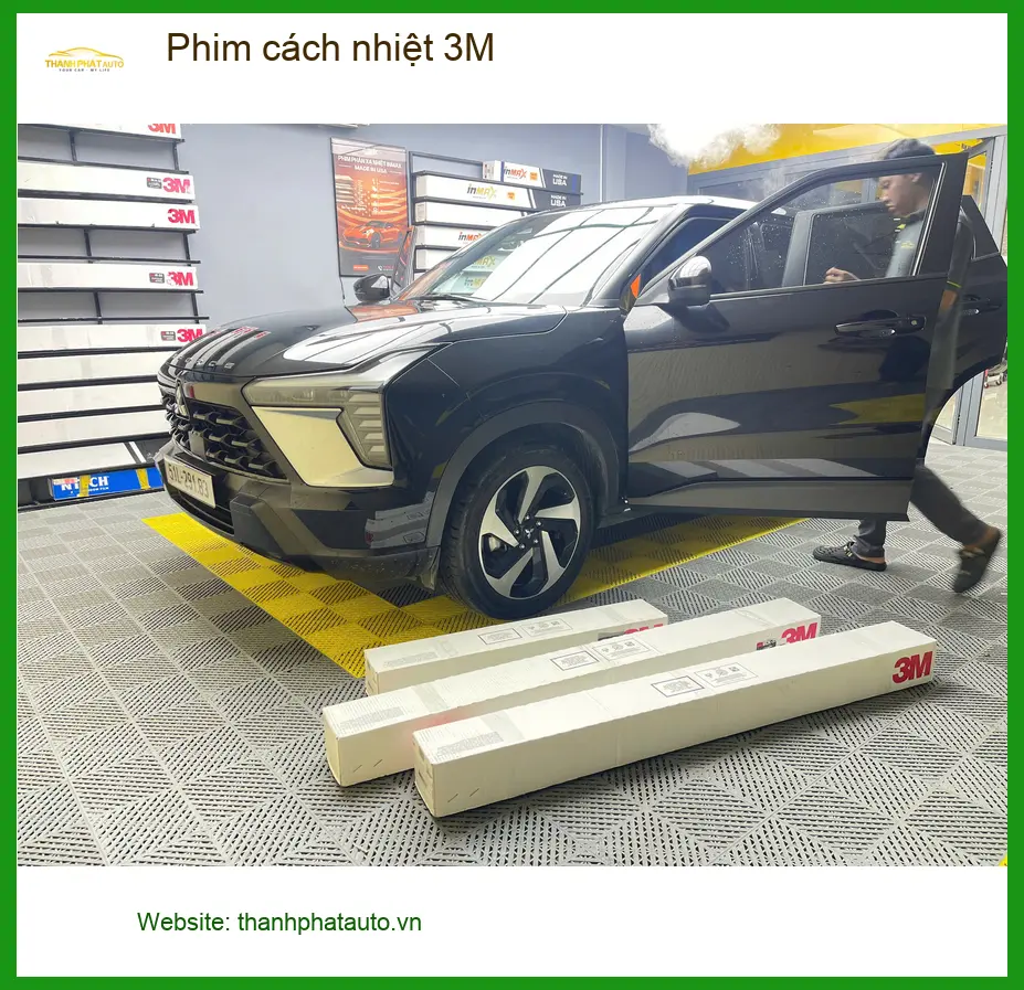 Anh Tấn dán phim cách nhiệt 3M cho Hyundai Creta tại Cần Giờ để chống nóng mùa hè ảnh thực tế 3