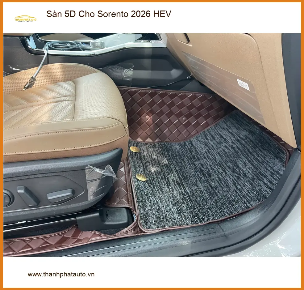 Chị Thảo tìm địa chỉ lắp Sàn 5D Cho Sorento 2026 HEV uy tín tại Quận 9 ảnh thực tế 3