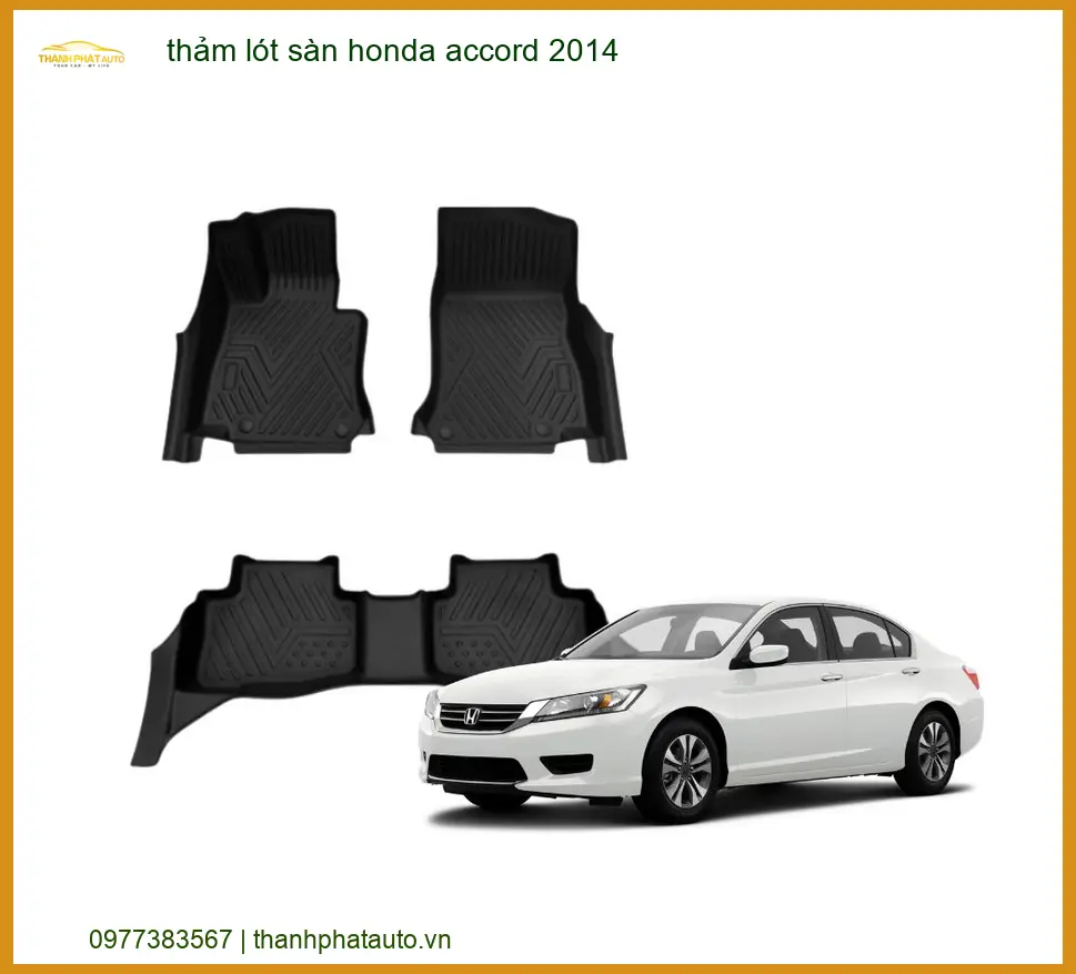 Thảm Lót Sàn Honda Accord 2014 - Địa Chỉ Lắp Đặt Uy Tín TPHCM