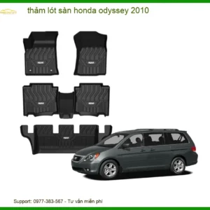 Thảm Lót Sàn Honda Odyssey 2010 - Địa Chỉ Lắp Đặt Uy Tín TPHCM