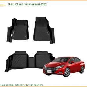 Thảm Lót Sàn Nissan Almera 2025 - Địa Chỉ Lắp Đặt Thảm Lót Sàn Uy Tín TPHCM